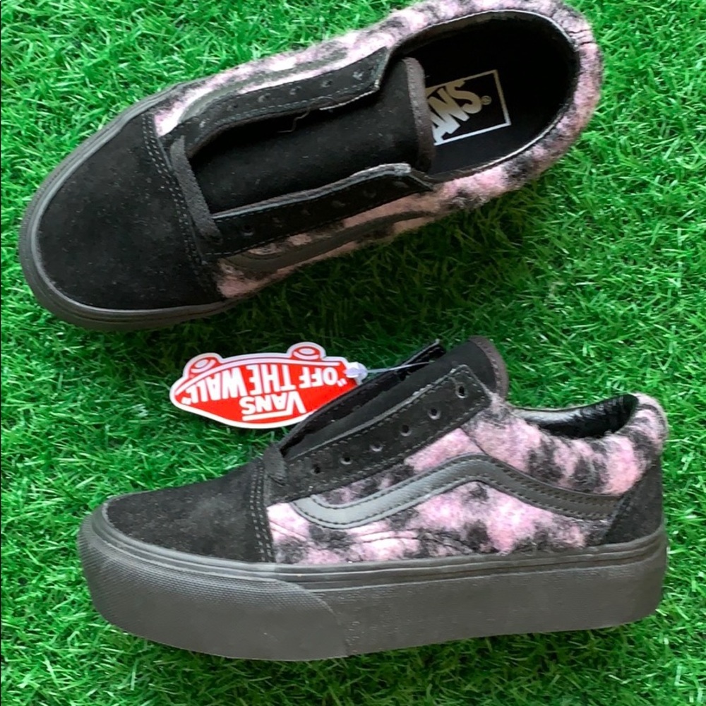 VANS OLD SKOOL PLATFORM MIX LEOPARD PINK/BLACK WMN - Picture 9 of 16
